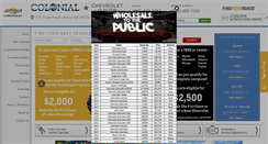 Desktop Screenshot of buycolonialchevrolet.com