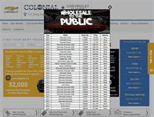 Tablet Screenshot of buycolonialchevrolet.com